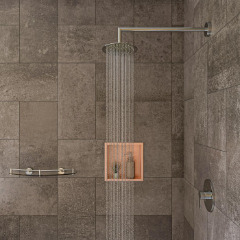 Polished Chrome 20 Round Wall Shower Arm