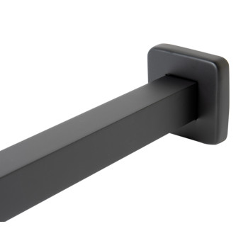 Black Matte 16 Square Wall Shower Arm