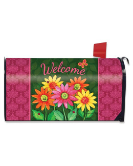 Sunflowers And Bees Summer Magnetic Mailbox Cover Floral Standard Briarwood Lane