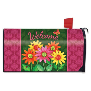 Sunflowers And Bees Summer Magnetic Mailbox Cover Floral Standard Briarwood Lane