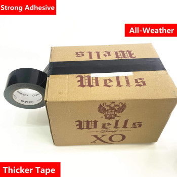 Cosimixo 5Pack Black Heavy Duty Duct Tape 2 Inches X 30 Yards Strong Flexible No Residue Allweather And Tear By Hand Bu