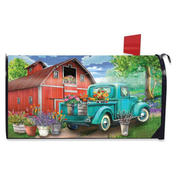 Briarwood Lane Flower Barn Spring Magnetic Mailbox Cover Standard