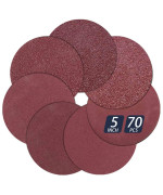 70 Pcs 5 Inch Hook And Loop Assorted Aluminum Oxide Sanding Discs 5 In No Hole Orbital Sander Pad Sander Paper Sandpaper