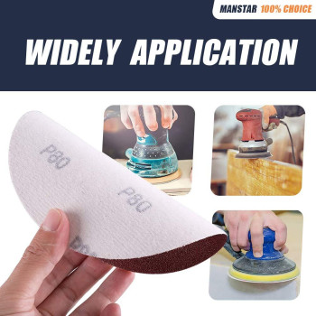 70 Pcs 5 Inch Hook And Loop Assorted Aluminum Oxide Sanding Discs 5 In No Hole Orbital Sander Pad Sander Paper Sandpaper