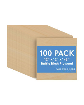 3 Mm Baltic Birch Plywood 18 X 12 X 12 Inch Box Of 100 Bbb Grade Craft Wood Stronger Than Basswood Sheets For Laser Cnc Cu