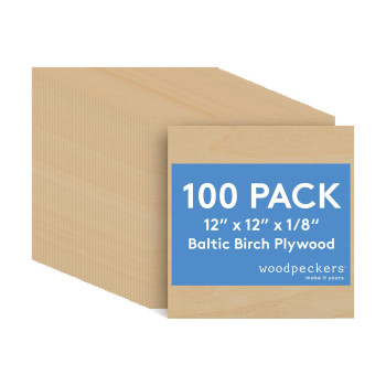 3 Mm Baltic Birch Plywood 18 X 12 X 12 Inch Box Of 100 Bbb Grade Craft Wood Stronger Than Basswood Sheets For Laser Cnc Cu