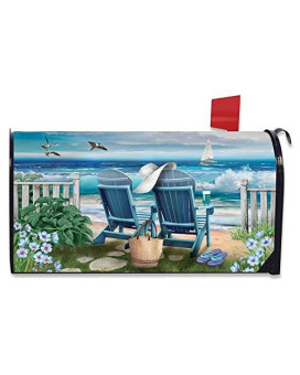 Briarwood Lane Seaside Escape Summer Magnetic Mailbox Cover Nautical Standard