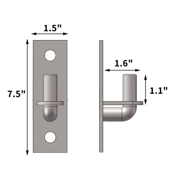 Wall Mount Gate Hinge Gate Hinges Heavy Duty 2 Pack Chain Link Fence Gate Hinges Wall Mount Gate Hinges With 58 Hinge Pin S