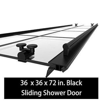 Elegant Framed Sliding Shower Enclosure 36 In D X 36 In W X 72 In H 2 Stationary Panels 14 Clear Glass Sliding Shower Do