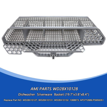 Wd28X10128 Dishwasher Silverware Basket Gray By Ami Parts Replacement 197X38X84 For Ge Dishwasher Replace Wd28X10127