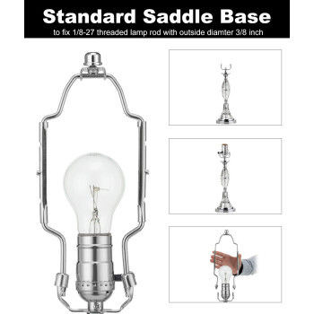 8 9 10 Inch Lamp Shade Holder Kit Adjustable For Table And Floor Lamps Heavy Duty Lamp Parts With 38 Standard Saddle Uno Fi