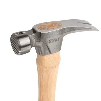 Estwing Pro California Hammer 23 Oz Rip Claw Hammer With Milled Face Hickory Wood Handle Mrw23Lm