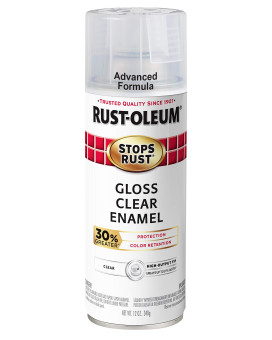 Rustoleum 353028 Stops Rust Advanced Spray Paint 12Ounce Gloss Clear