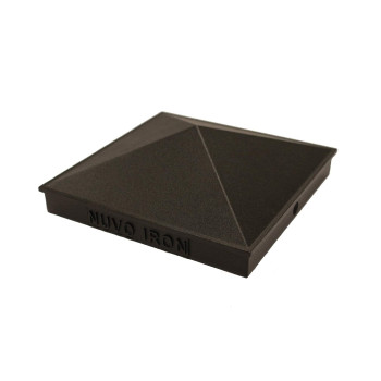 Nuvo Iron Pcp14Ln 6 X 6 Pyramid Post Dressed And Undressed Lumber Also Fits 55 X 55 Cap Black