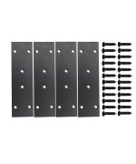 4 Pack Flat Straight Brace Brackets Ulifestar Stainless Steel Mending Bracket Plate Metal Shelf Support Fixing Joining Plate For