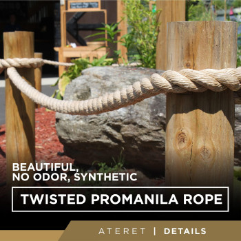 Ateret Twisted Promanila Unmanila Rope I 1 Inch X 100 Feet I 3 Strand Synthetic Polypropylene Rope I Multipurpose Lightweight