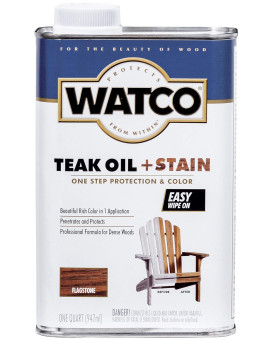 Watco 348758 Teak Oil Plus Stain Quart Flagstone 32 Fl Oz