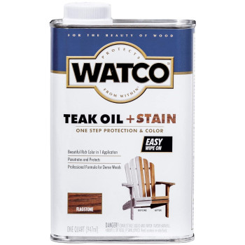 Watco 348758 Teak Oil Plus Stain Quart Flagstone 32 Fl Oz