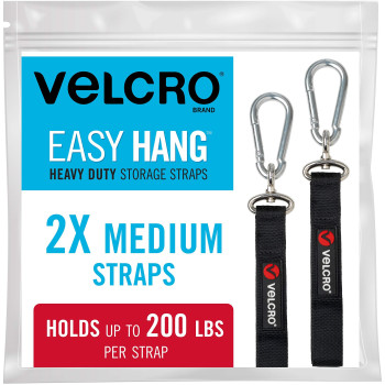 Velcro Brand Vel30687Usa Easy Hang Heavy Duty Straps Garage Storage And Organization Extension Cord Holder Pool Hoses Tools