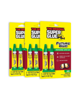 Super Glue Future Glue Gel Two 2 Gram Tubes Pack Of 3