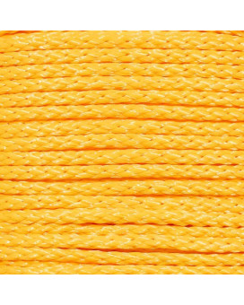 Hollow Braid Polypropylene Rope Yellow 38 Inch 1000 Feet Barrier Rope Trail Marking Crowd Control Golf Courses