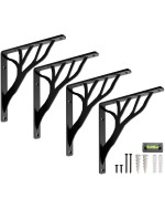 Rustic Tree Shelf L Brackets By Balin Designs Black For 1012 Shelves Heavyduty Decorative Metal Mantel Bracket Suppor