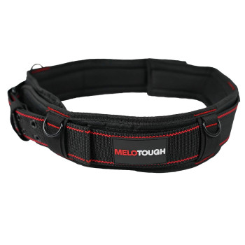 Melotough Padded Tool Belt With D Ring For Men Construction Strong Durable Double Metal Roller Buckle Adjustable Waist 4453Th