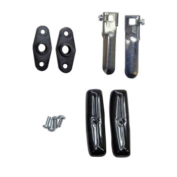 Gordon Glass Co Bauer Products T323T Matching Thandles Lock Set Keyed With Key J327 Primarily Used By Leer And Century Fi