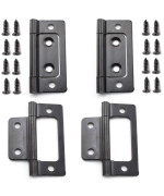 Sdtc Tech 4Pack Nonmortise Door Hinges Bifold Butt Cabinet Hinges With Screws For Furniture Windows Cupboard Etc 2 X 09 In