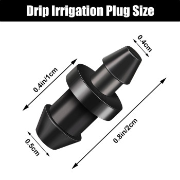 Drip Irrigation Plugs Drip Irrigation 14 Inch Tube Closure Goof Hole Plugs Irrigation Stopper For Home Garden Lawn Supplies Bl