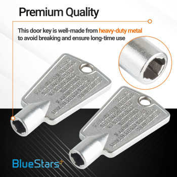 Bluestars Ultra Durable Metal Freezer Door Key 216702900 Fits Frigidaire Kenmore Replaces 297147700 More 2 Pack