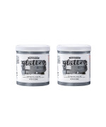 Rustoleum 3602192Pk Glitter Interior Wall Paint 28 Oz Sterling Silver 2 Pack