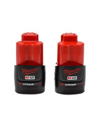 Milwaukee 48112411 M12 12V 15 Ah Lithiumion Battery 2 Pack