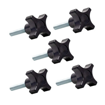 Powertec Qnb3011 4Point Stud Knob 1420 2 Long 5 Pk Black