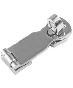 Bonsicoky Marine Grade 316 Stainless Steel Door Hasps 3 Inch Heavy Duty Swivel Safety Hasp With Turning Padlock Eye Mount