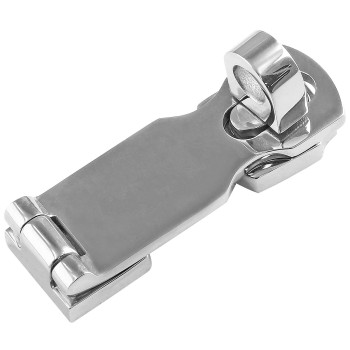 Bonsicoky Marine Grade 316 Stainless Steel Door Hasps 3 Inch Heavy Duty Swivel Safety Hasp With Turning Padlock Eye Mount