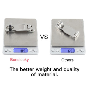 Bonsicoky Marine Grade 316 Stainless Steel Door Hasps 3 Inch Heavy Duty Swivel Safety Hasp With Turning Padlock Eye Mount