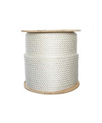 Ateret 14 Nylon Rope 3Strand Twisted Nylon Polyester Blended Synthetic Rope Multipurpose Lightweight Weatherresista