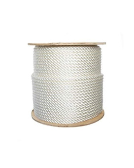 Ateret 14 Nylon Rope 3Strand Twisted Nylon Polyester Blended Synthetic Rope Multipurpose Lightweight Weatherresista