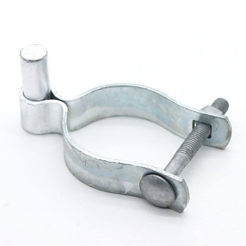 2 Pack Chain Link Fence Gate Post Hinge Use For Outside Diameter Postpipe Galvanized Chain Link Post Gate Hinge Nutbolt