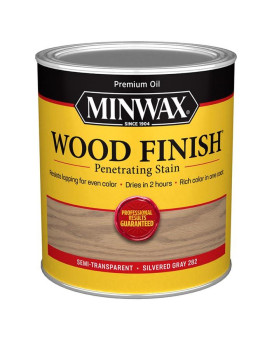 Qt Minwax 70102 Silvered Gray Wood Finish Penetrating Oilbased Wood Stain