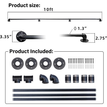 Hand Rails Inside Stairs 10Ft Hand Railings For Stairs Easy To Install Iron Balusters Staircase Handrails For Household Or Com