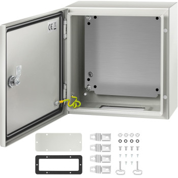 Vevor Nema Steel Enclosure 12 12 6 Nema 4X Steel Electrical Box Ip66 Waterproof Dustproof Outdoorindoor Electrical Junction