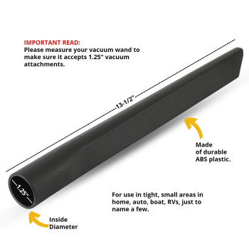 All Parts Etc Crevice Tool For Vacuum Cleaner 125 Wet Dry Vacuum Crevice Attachment 135 Length Compatible With Shop V