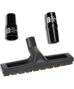 All Parts Etc Vacuum Floor Brush Attachment 12 Inch Brush For 125 Vacuum Accessories With Two Adapters For 1 38 15