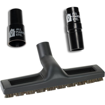 All Parts Etc Vacuum Floor Brush Attachment 12 Inch Brush For 125 Vacuum Accessories With Two Adapters For 1 38 15