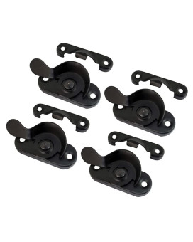 Qcaa Steel Window Sash Lock Ctc 2 Matte Black 4 Pack Made In Taiwan