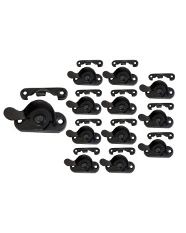 Qcaa Steel Window Sash Lock Ctc 2 Matte Black 12 Pack Made In Taiwan