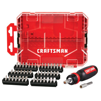 Craftsman Ratcheting Screwdriver 44Pc Cmht68017 Red