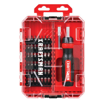 Craftsman Ratcheting Screwdriver 44Pc Cmht68017 Red